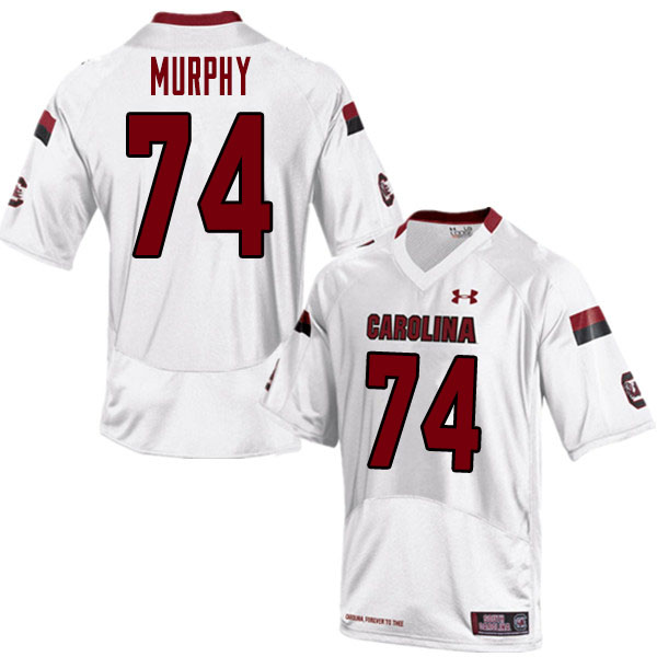 Men #74 Vincent Murphy South Carolina Gamecocks College Football Jerseys Sale-White